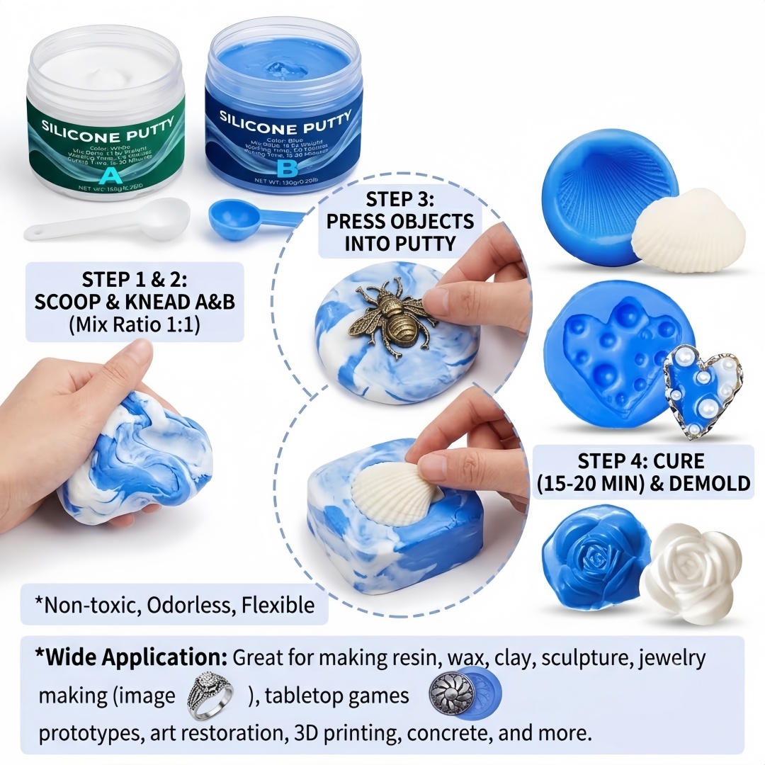 실리콘 퍼티 몰드 제작 용품 석고 양초 비누 몰드용으로 - Soap Making Activity 리뷰 및 가격