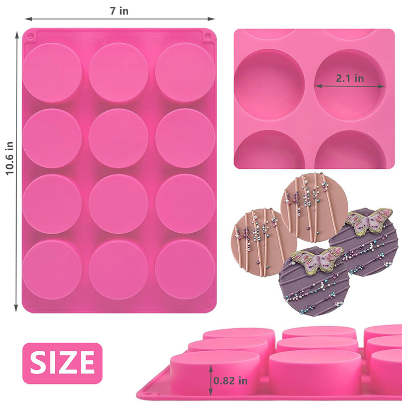 둥근 실리콘 몰드 12구 원통형 초콜릿 코팅 쿠키 몰드 - Soap Mold Silicone Loaf 리뷰 및 가격