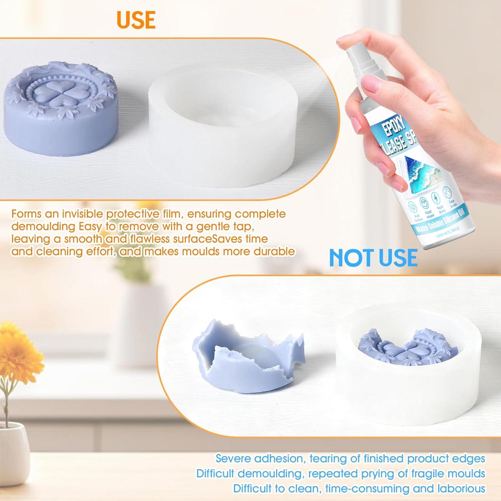 실리콘 이형 스프레이 에폭시 이형 스프레이 강력한 몰드 - Soap Mold Silicone Loaf 리뷰 및 가격
