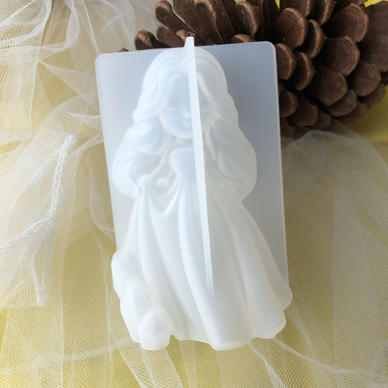 3D 귀여운 공주 실리콘 양초 금형 천사 소녀 비누 수 - Soap Making Activity 리뷰 및 가격