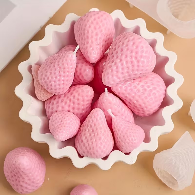 DIY 아로마테라피 비누 레진 공예용 딸기 실리콘 캔들 - Soap Making Activity 리뷰 및 가격