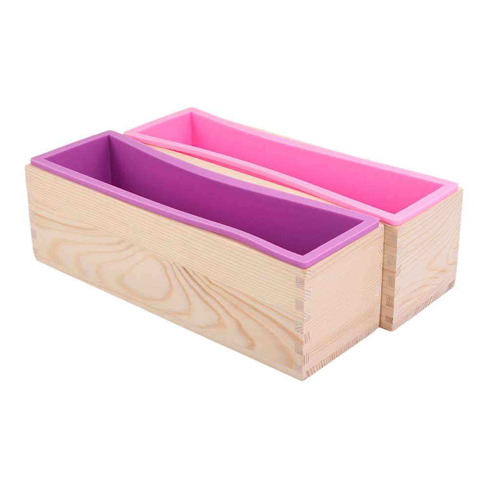 수제용 1200ml 실리콘 비누 몰드, 나무 상자와 뚜 - Soap Mold Silicone Loaf 리뷰 및 가격