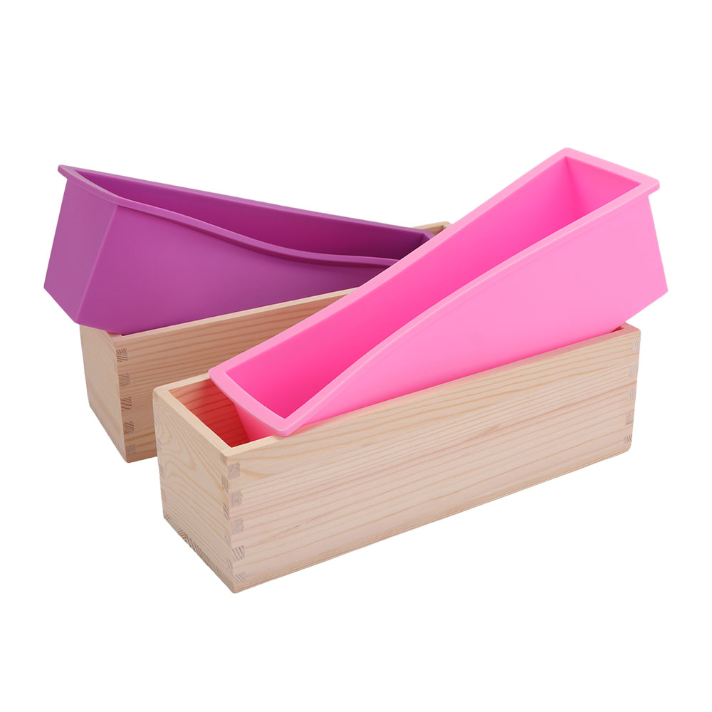 수제용 1200ml 실리콘 비누 몰드, 나무 상자와 뚜 - Soap Mold Silicone Loaf 리뷰 및 가격