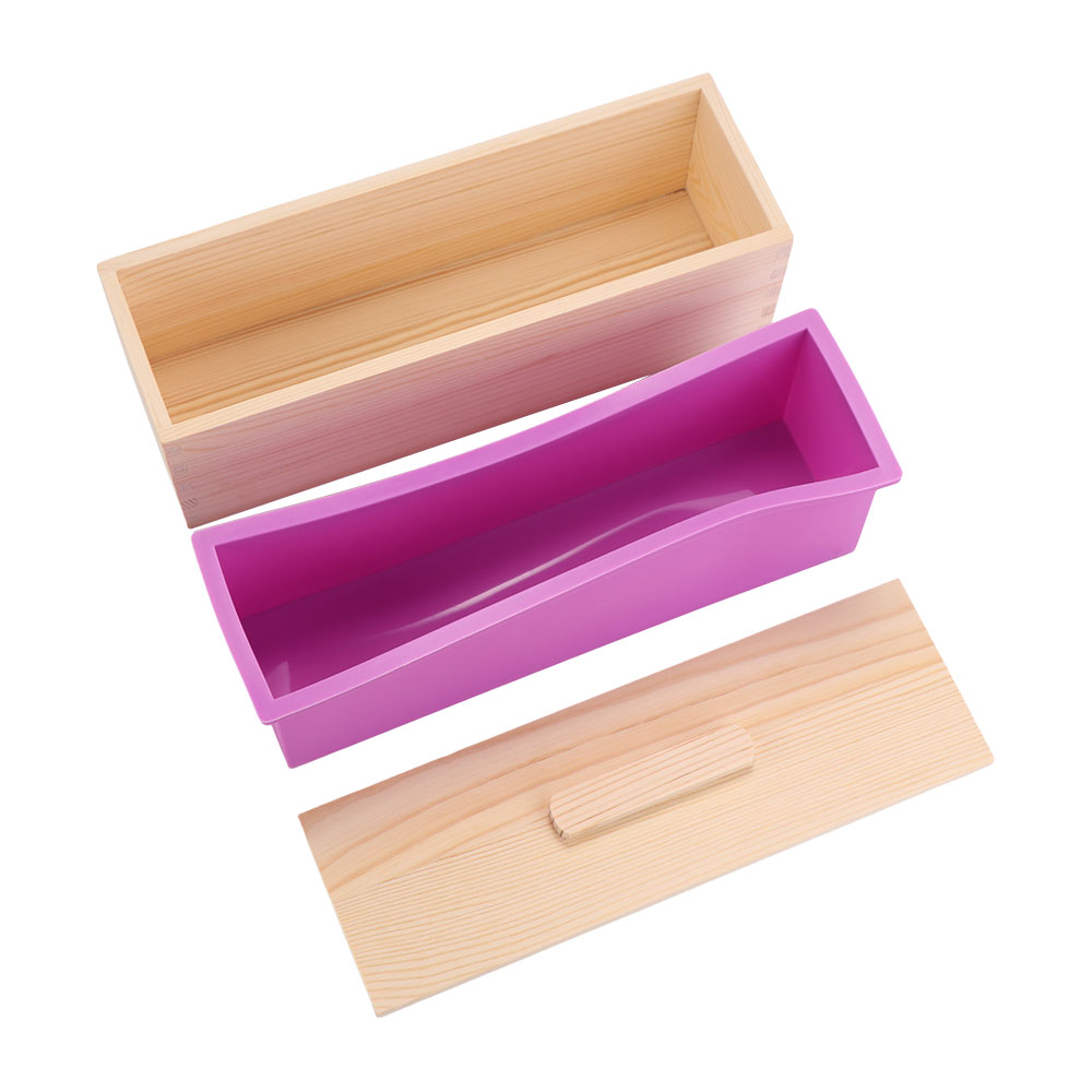 수제용 1200ml 실리콘 비누 몰드, 나무 상자와 뚜 - Soap Mold Silicone Loaf 리뷰 및 가격