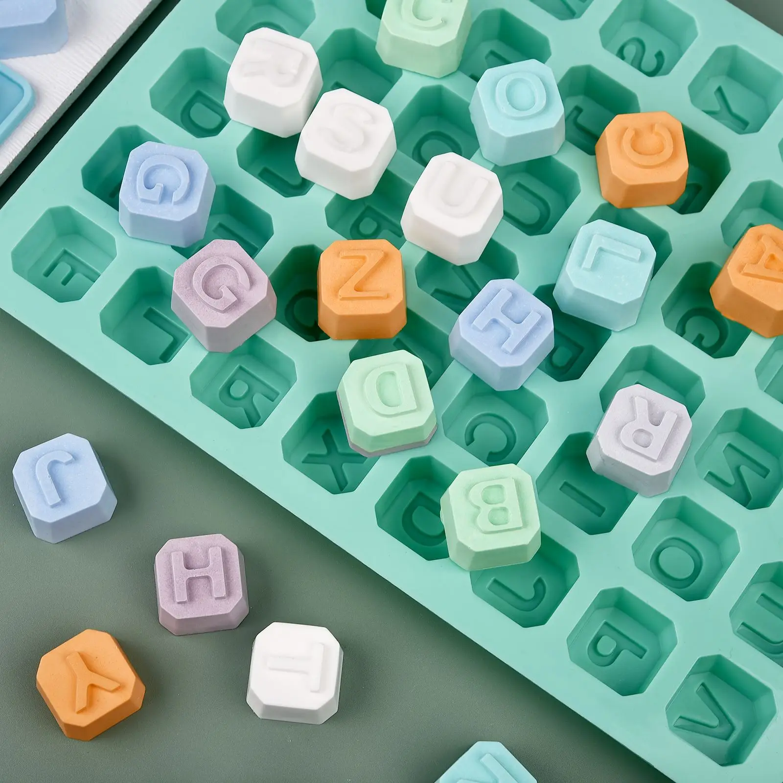 48 편지 Enghish 알파벳 문자 실리콘 금형 비누 - Soap Mold Silicone Loaf 리뷰 및 가격