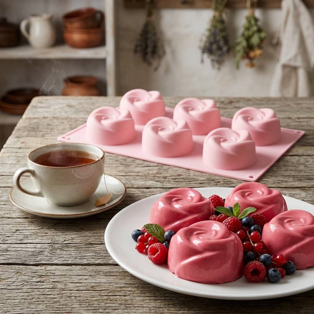 식품 등급 6구 장미꽃 실리콘 몰드 BPA 프리 논스틱 - Soap Mold Silicone Loaf 리뷰 및 가격