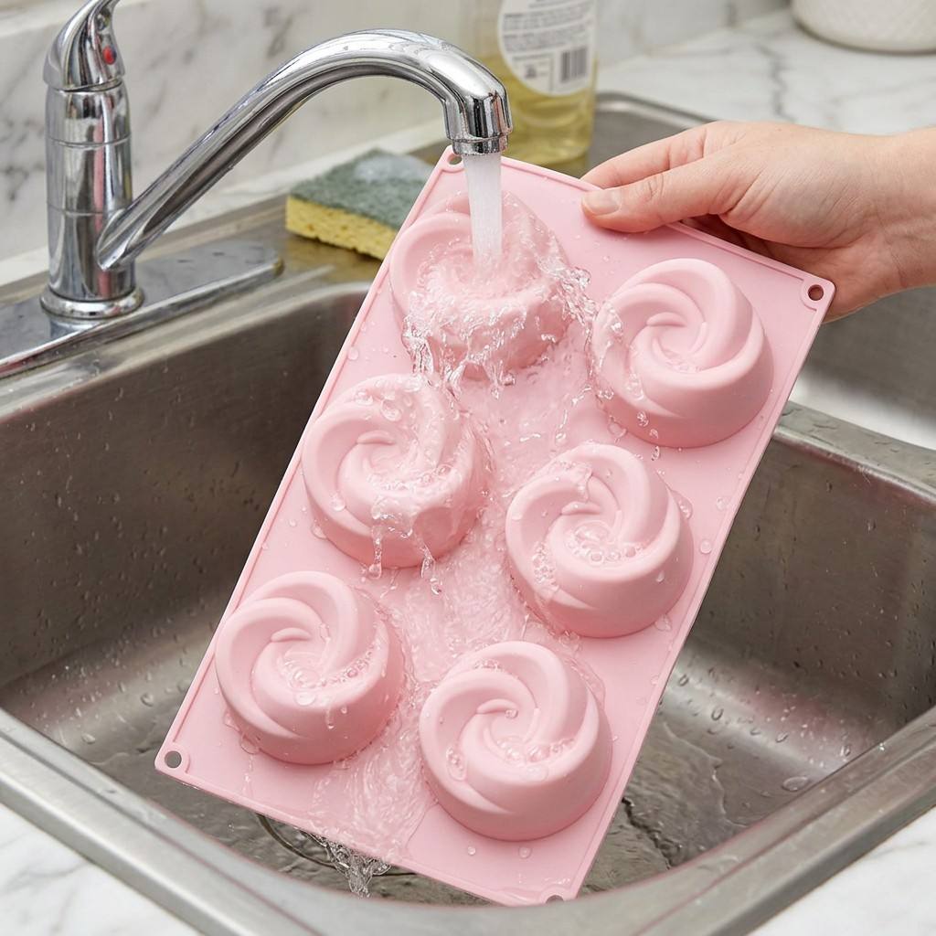 식품 등급 6구 장미꽃 실리콘 몰드 BPA 프리 논스틱 - Soap Mold Silicone Loaf 리뷰 및 가격