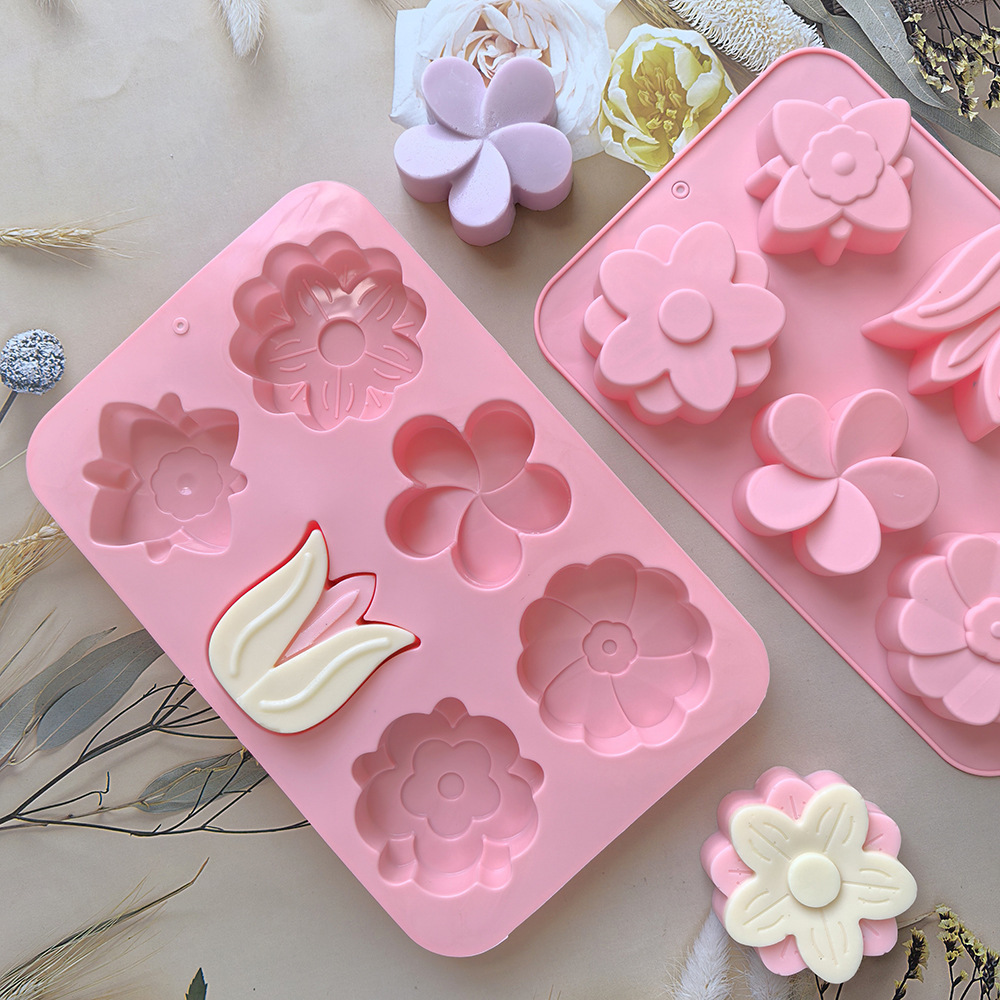 다양한 꽃 모양 실리콘 몰드, 비누 및 양초 제작, 케 - Soap Mold Silicone Loaf 리뷰 및 가격